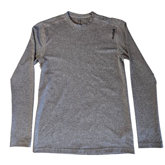 Reebok Fitted Long Sleeve Compression Workout Athletic Shirt Men's Small - Picture 1 of 8